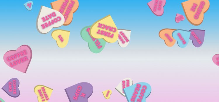 Coffee Candy Conversation Hearts
