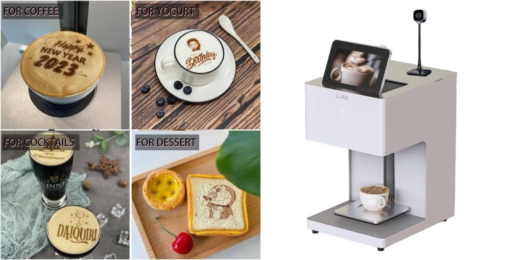 LLRH-Monochrome-Latte-Art-Printer-Machine
